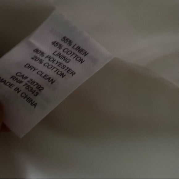 NWT Rachel Zoe White Linen & Cotton Blazer | M - Picture 10 of 10